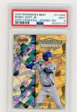 2020 BOWMAN'S BEST 2000 FRANCHISE FAVORITES ATOMIC REF. BOBBY WITT JR. PSA 9
