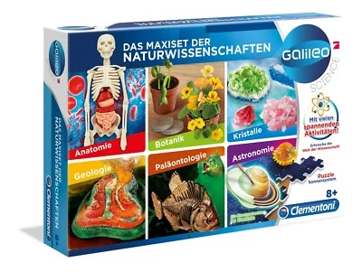 Clementoni 59042 Galileo Maxi-Set der Naturwissenschaften Experimentierkasten Ne