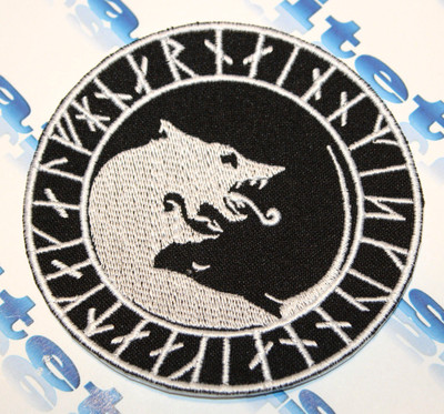 Viking Úlfhédnar No Mercy Only Violence Wolf Patch Glow Dark 3D-PVC RUBBER