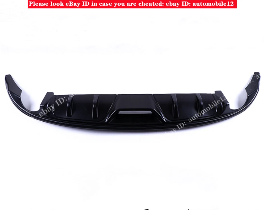 适用于马自达 3 AAELA Sedan 2014 - 2018 光面黑色后唇保险杠扩散器套件 — 第 4/4 张图片