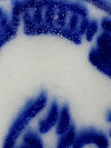 Antique Japanese Edo Blue And White Porcelain Hand Painted Forest Tiger Art Bowl - Picture 14 of 17