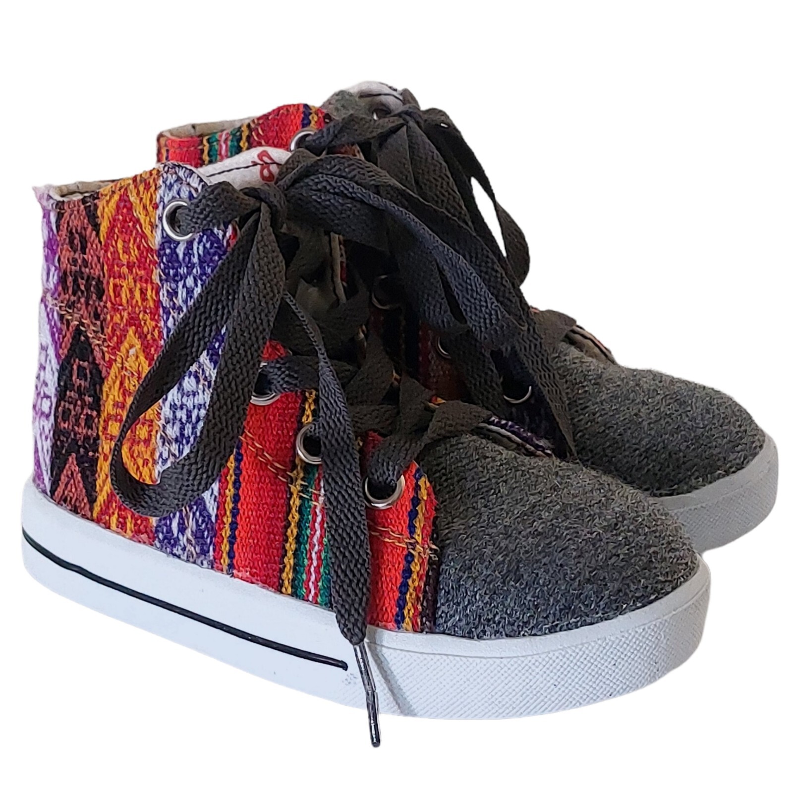 SAOLA Sneakers alte Urban Extreme Sport bambini colorate tessuto Serape suola gomma