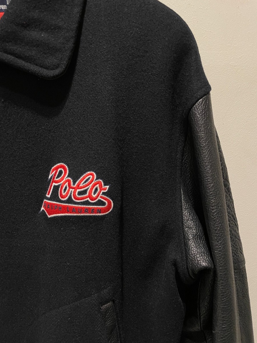 vintage 90s polo ralph lauren basketball varsity jacket | eBay