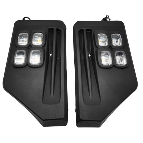 Pair Fog Lights 4-Eyes Bi-color LED Lamp For 2019-2024 Toyota Rav4 Adventure/TRD - Picture 9 of 21