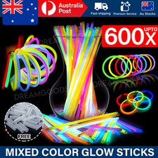 200x Mixed Color Glow Sticks Bracelets Light Party Glowsticks Glow In The Dark