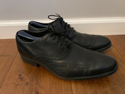 Cole Haan Loafers Dress Shoes Wingtip Slip On Black Leather Mens Size 10.5 M Cole Haan Men main image 4
