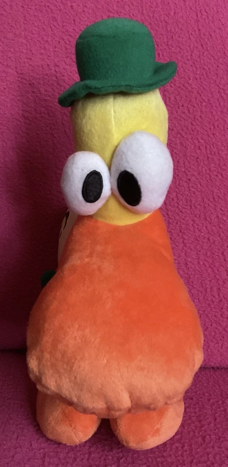 "Bandai Pocoyo Pato Pato Amarillo con Tambor y Chirrido Juguete de Peluche Suave 9"" 2006" Foto 3 de 4