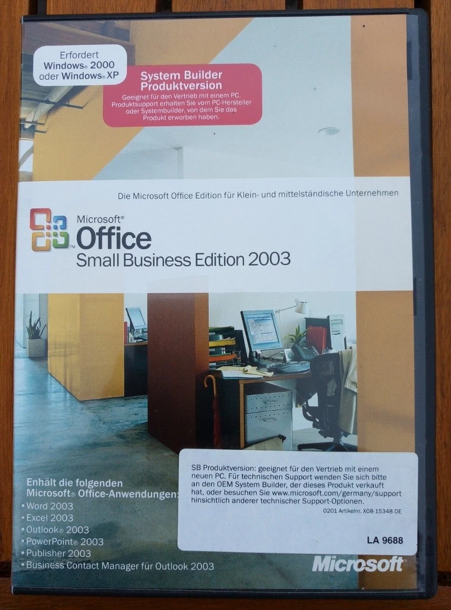 Pack Microsoft Office Edition Pro 2003 + Oreillette, Pour Windows 2000 & XP, Neuf
