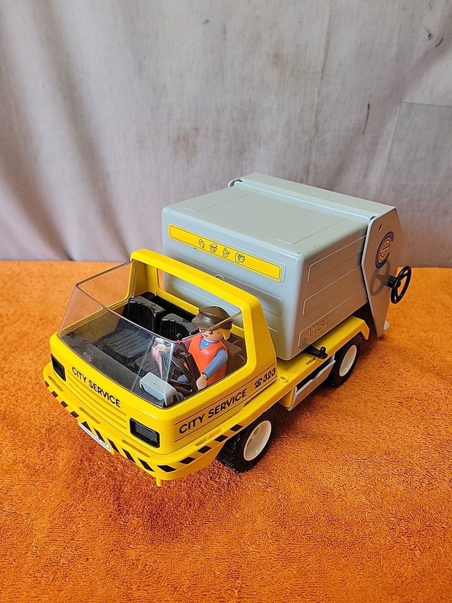 P•Vintage 1978 Playmobil 323 City Service Garbage Trash
