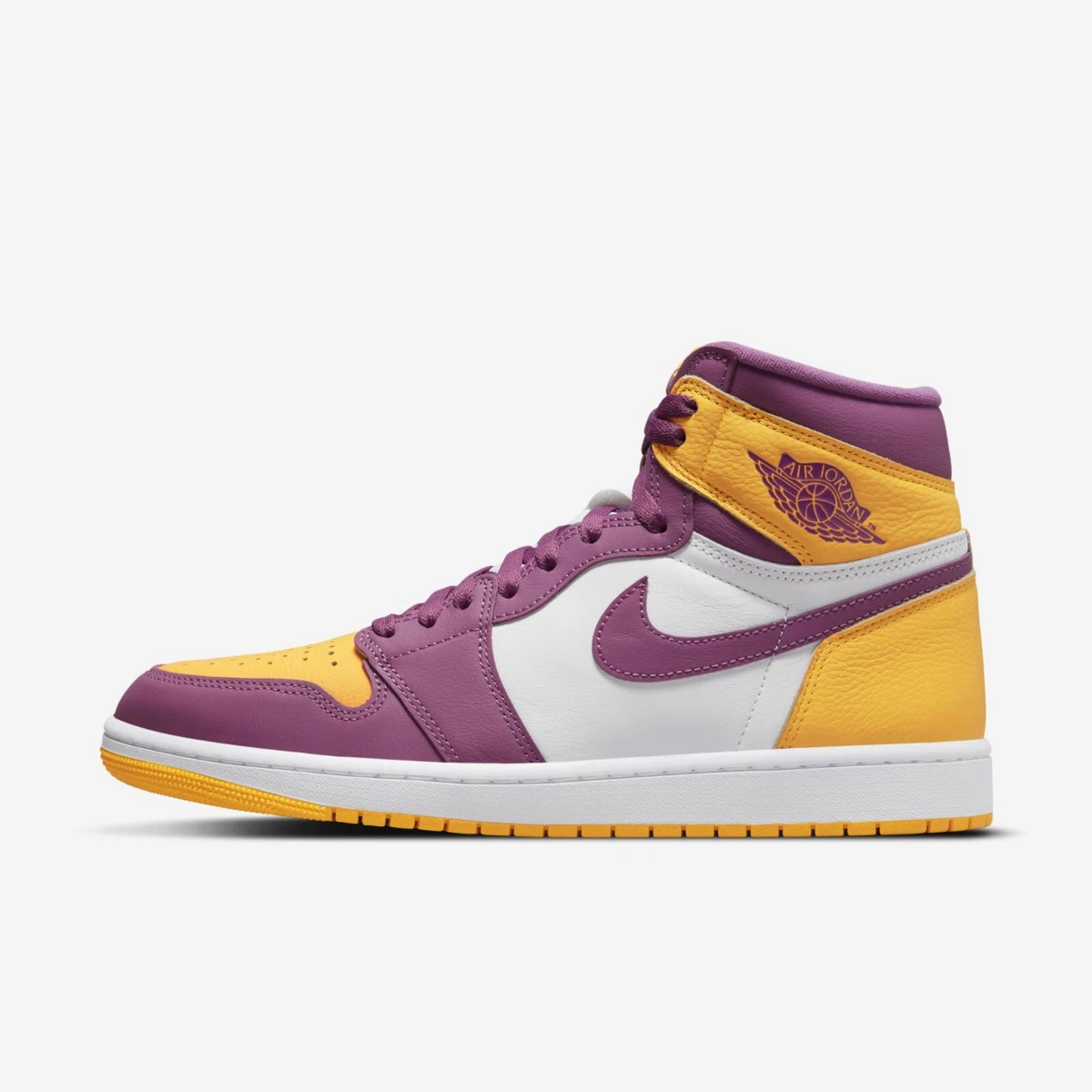 Purple yellow hotsell jordan 1