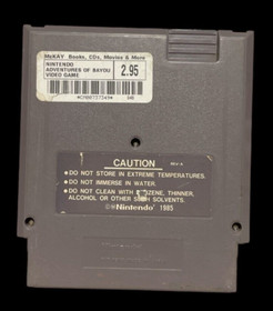 1985 NINTENDO NES THE ADVENTURES OF BAYOU BILLY VIDEO GAME JD