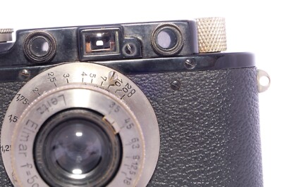 Leica III Black Rangefinder Camera. Nickel Elmar 5cm 3.5. WINTU