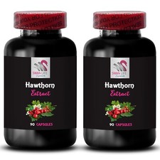 Organic Powder - HAWTHORN EXTRACT - Pure Concentrate 2 Bottles 120 Capsules
