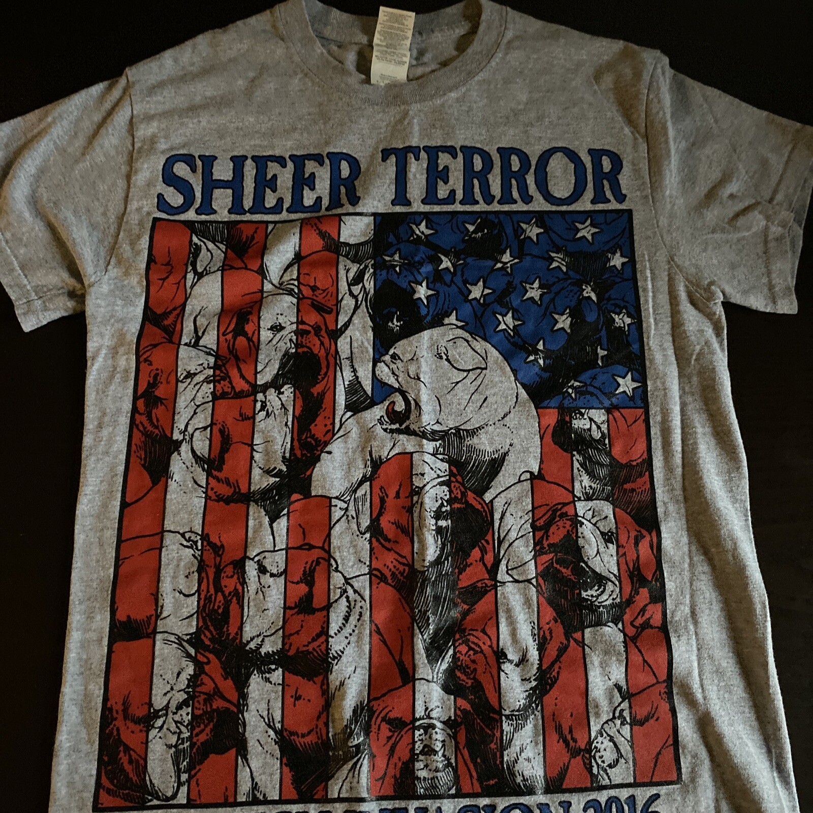 Sheer Terror - Brutish Invasion 2016 T-Shirt - Size: Small image 2
