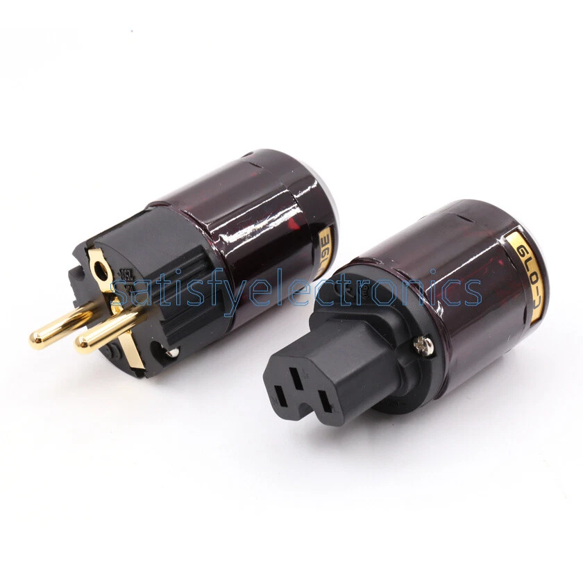One Pair Gold Plated P-079E + C-079 IEC EU Power plug Connector - Image 4 of 4
