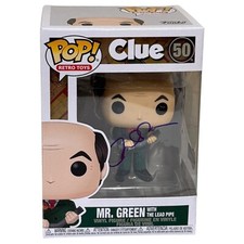 Michael McKean Signed Clue Mr. Green Funko Pop #50 Autograph Figure Beckett COA Michael McKean Signed Clue Mr. Green Funko Pop #50 Autograph Figure Beckett COA