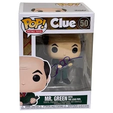 Michael McKean Signed Clue Mr. Green Funko Pop #50 Autograph Figure Beckett COA