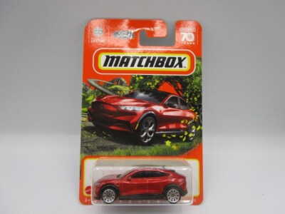 Matchbox Metal 70th 2021 Ford Mustang Mach-E Red 1:64 Diecast Car Mattel 2023