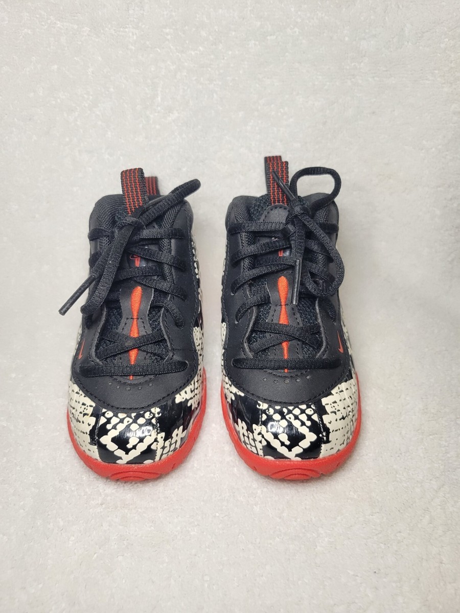 Nike Little Foamposite Posite One TD 'Albino Snakeskin' Size 6C