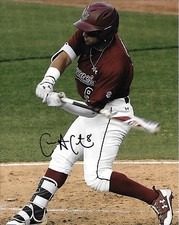 CARLOS CORTES HAND SIGNED SOUTH CAROLINA GAMECOCKS 8X10 PHOTO W/COA