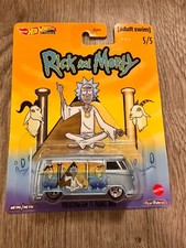 Hot Wheels Premium Pop Culture Rick and Morty 5/5  Volkswagen T1 Panel Bus