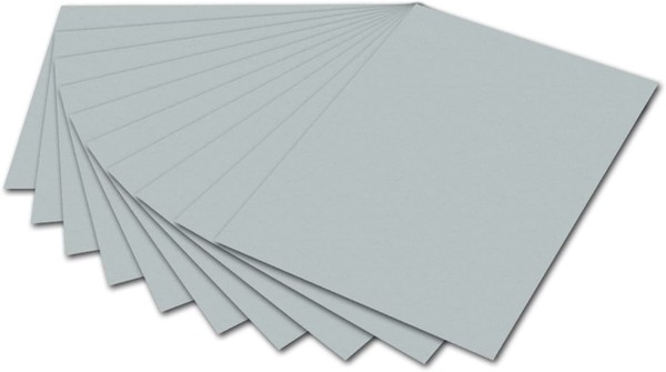 Folia 6160 - Fotokarton Silber, 50 X 70 Cm, 300 G/Qm, 10 Bogen - Zum Basteln Und-image