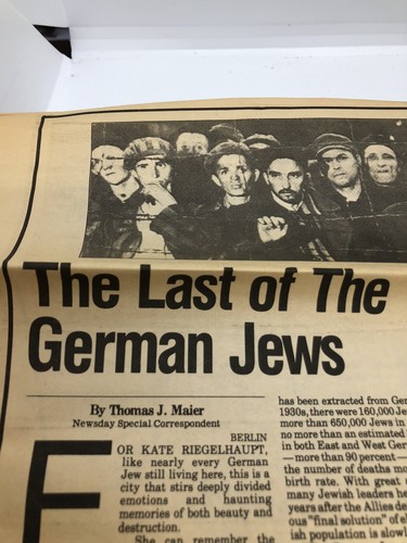 DE COLECCIÓN 1985 NEWSDAY INSERT LOS JUDÍOS QUE QUEDAN EN ALEMANIA ÚLTIMO DE LOS JUDÍOS ALEMANES - Imagen 4 de 4