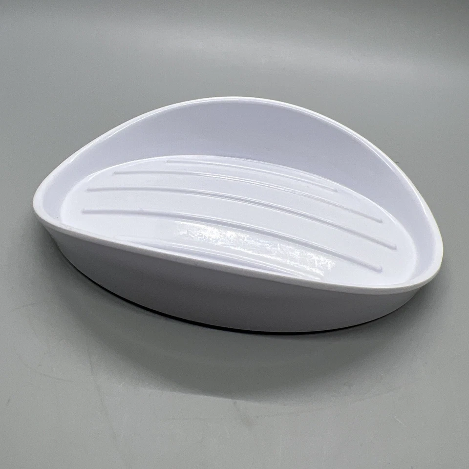 Umbra Bathroom Soap Dish Touch Contemporary Practical Molded Oval Bar 5.5” - Image 3 of 4