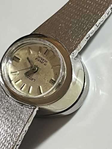 Vintage Lator Watch - White Gold Plated,Swiss Made - Mechanical (Manual) Working - Picture 5 of 10