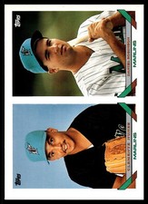 1993 Topps #599 Clemente Nunez / Daniel Robinson Rookie Florida Marlins