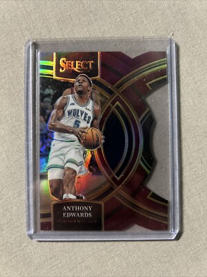 2023-24 Select Anthony Edwards Timberwolves Die Cut Premier Purple Prizm #d/175!