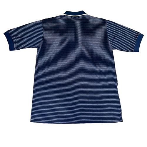 Izod Lacoste Jungen blau weiß gestreiftes Poloshirt mit Kragen Größe 20 Tennis Golf NEU - Bild 4 von 4