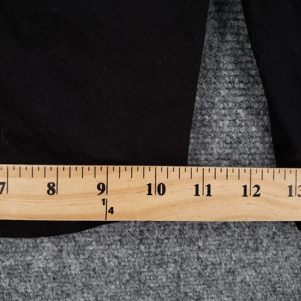 Pantalones Cortos Chicos Para Mujer 2 EE. UU. 12 Negros Tiro Alto Frontal Plano Bolsillos Utilitarios Elastizados Foto 3 de 4