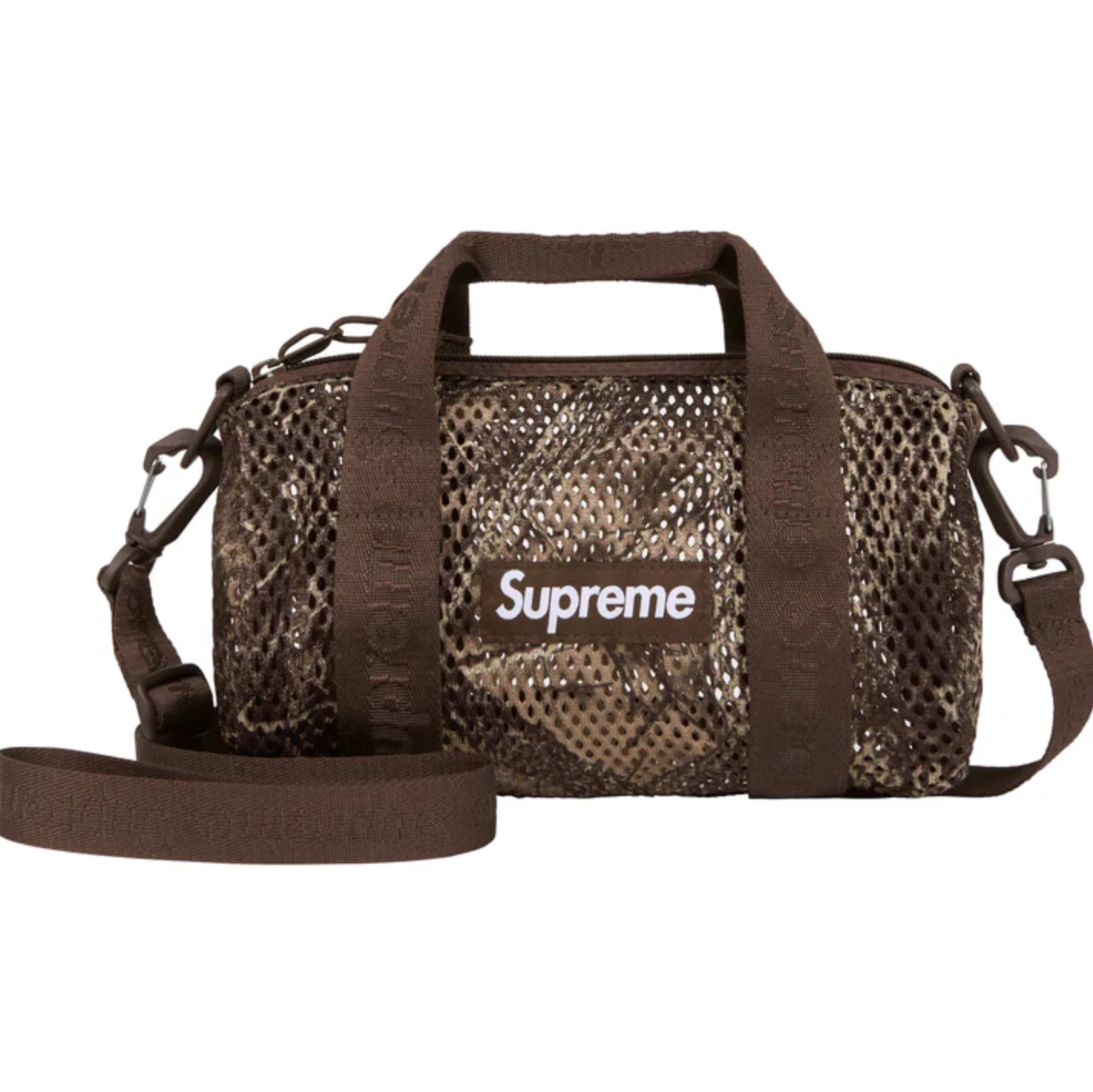 Mini sac de voyage Supreme Mesh   Camouflage en bois véritable   NEUF