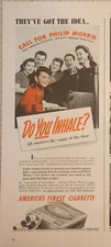 1941 Philip Morris cigarettes Vintage Ad 14 x 5 theyve got  the idea