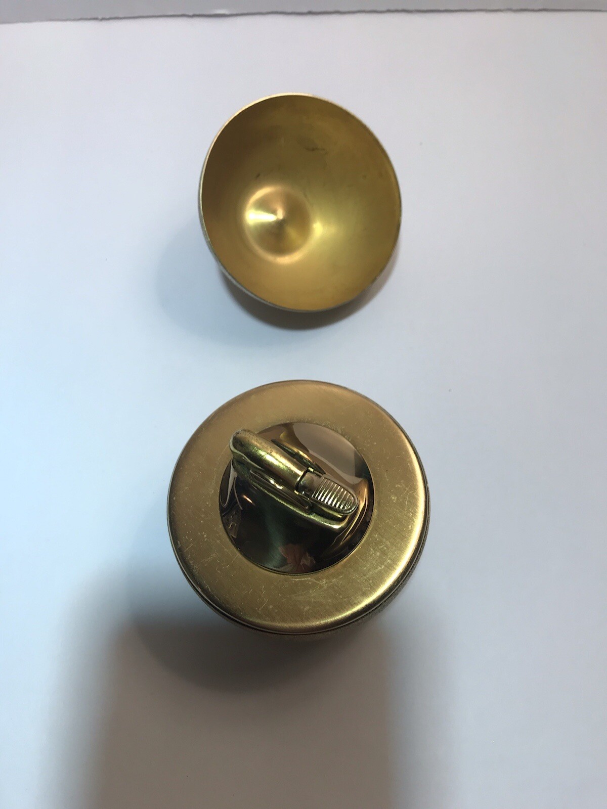 Vintage Evans Apple Table Lighter Golden