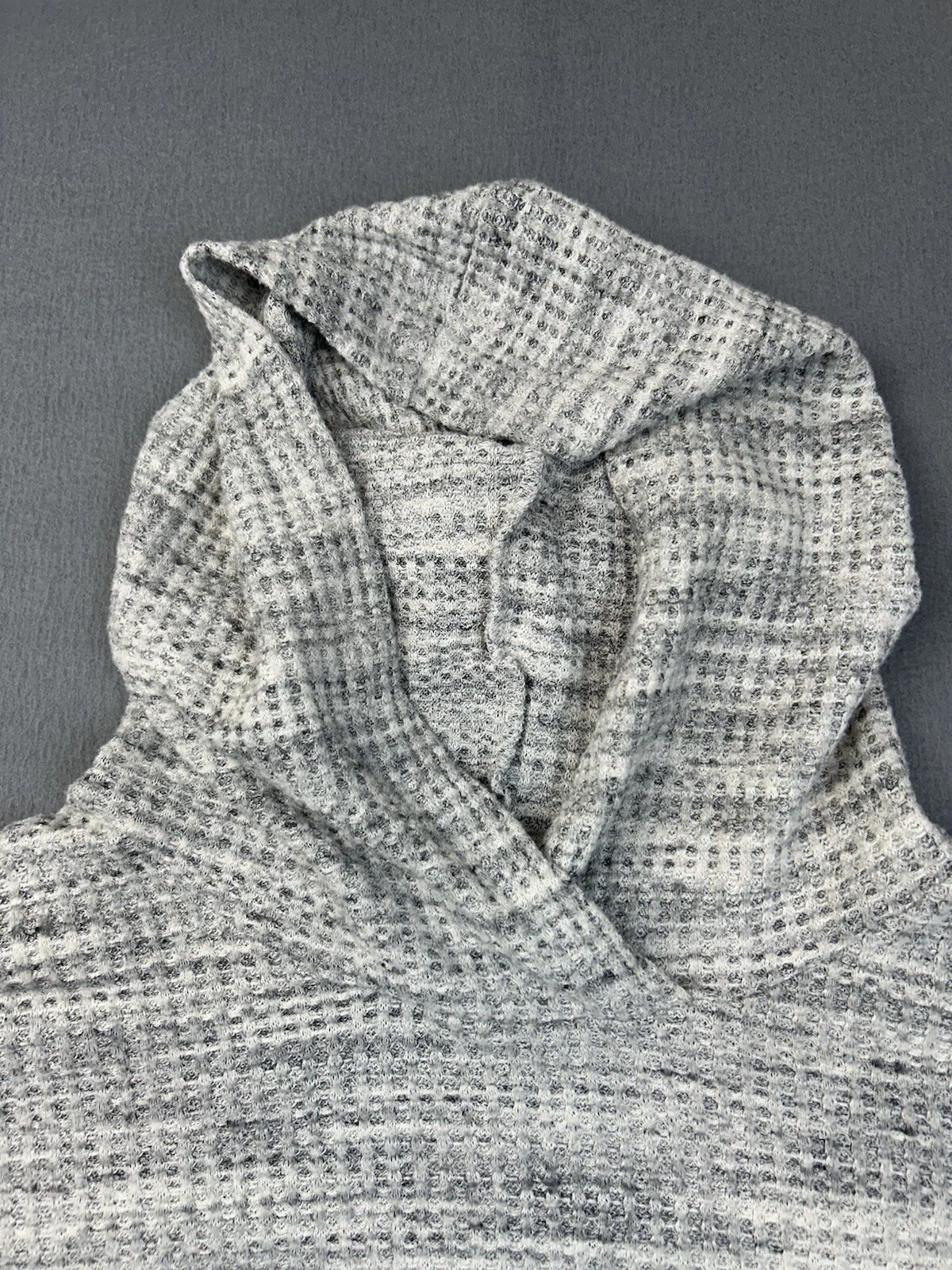 beyond-yoga living easy waffle knit pullover sweater hoodie
