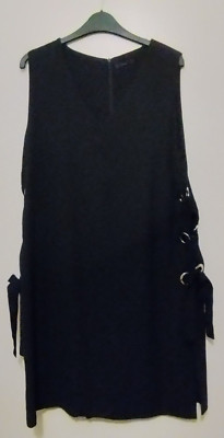 Elogy Tie Side Black Dress from El Cortes Ingles Size L Great Condition