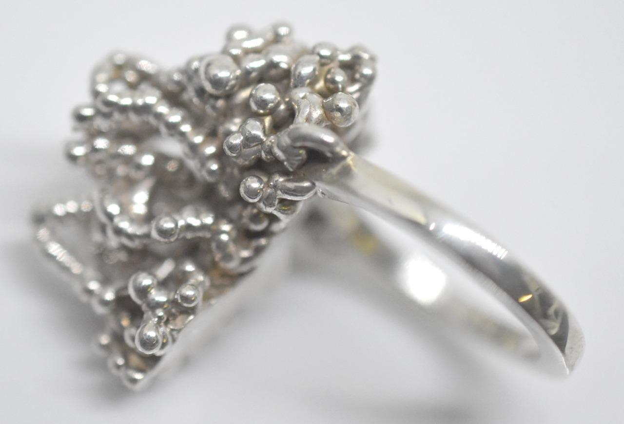 HEAVY Studio Handcrafted Solid Sterling Silver Fr… - image 5