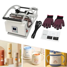 Mug Heat Press Tumbler Heat Press Machine Sublimation Blanks 30oz &Pair Gloves