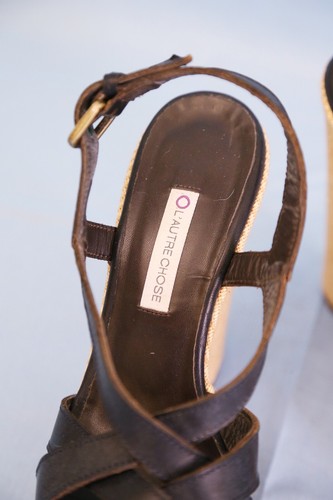 L'autre Chose sandali zeppa platform Corset Heels pelle tg 37,5 tacco 14 - Foto 22 di 24