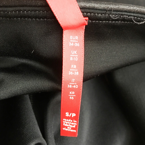 Spanx Womens Leggings Pants Black Stretch Full Length Shiny Elastic Waist S - Picture 3 of 5