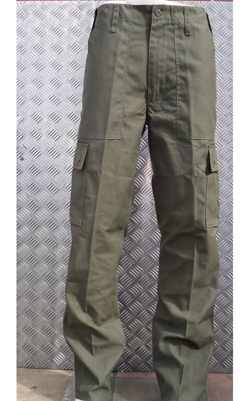 Pantalones de combate verde estilo militar carga/utilitarios/campo talla 32"-36" - NUEVO