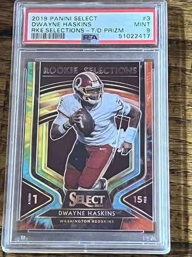 2018 Panini Select Dwayne Haskins 2019 XRC Tie Dye Prizm /25 Redskins CP5