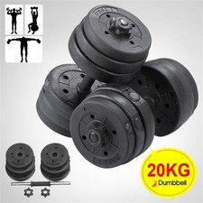 20kg Dumbbell Weight Set Adjustable Dumbbells Pair of Hand Weight for Men Women