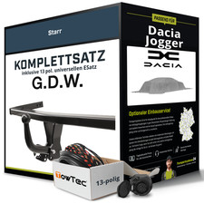 Für DACIA Jogger Typ RK Anhängerkupplung starr +eSatz 13pol uni. 09.2021-jetzt