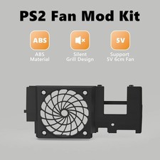 Silent 5V Cooling Fan Upgrade Bracket Mount For PS2 Fat Console SCPH-30000 Mod
