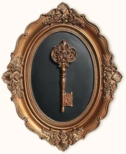 97 Decor Antique Wall Decor - Victorian Vintage Wall Sculpture, Oval Ornate Pedi