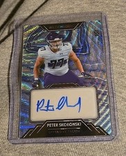 2023 Wild Card Peter Skoronski autograph auto 3/6 NORTHWESTERN WILDCATS 