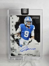 2025 Panini Black Jameson Williams Smoke Show Auto /50 Detroit Lions SSS-JWS 🔥